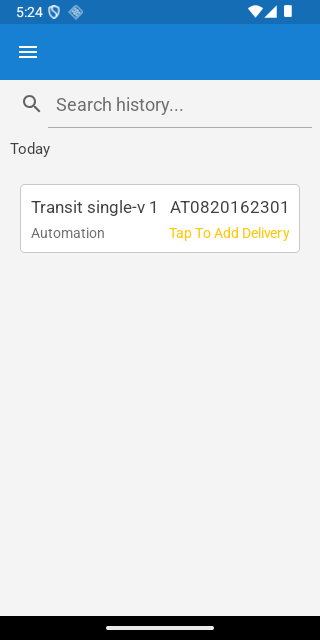 Completed collection in Android history